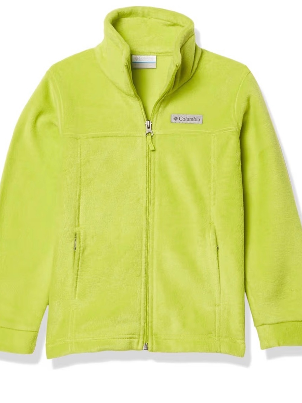 Columbia Neon Lime Full-Zip Fleece Jacket